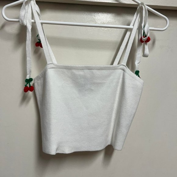 Forever 21 Sweater-Knit Cherry Cami - Picture 3 of 4